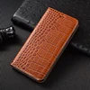 Crocodile Genuine Flip Leather Case For Huawei Honor V9 V10 V20 V30 View 8 9 10 X10 10i 20 30 30S Pro 20i Lite Plus Cover Cases ► Photo 2/6