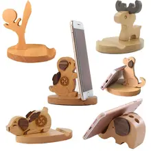 Креативный деревянный держатель для мобильного телефона в виде слона и собаки, чехол-подставка для ручки, контейнер для карандашей, офисное украшение для дома, оборудование