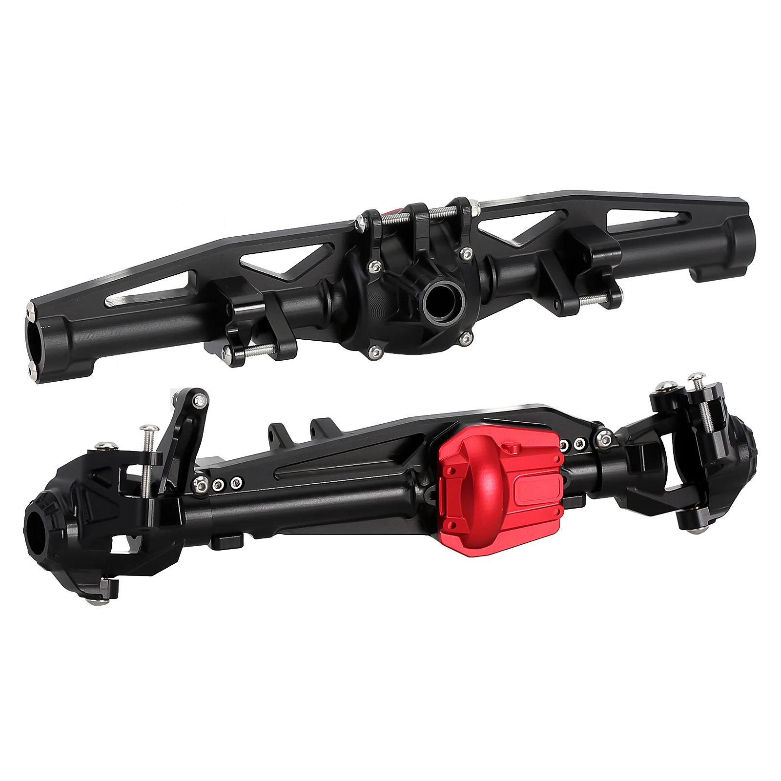 Aluminum Alloy Front & Rear Axle Housing For 1/6 Rc Crawler Car Axial