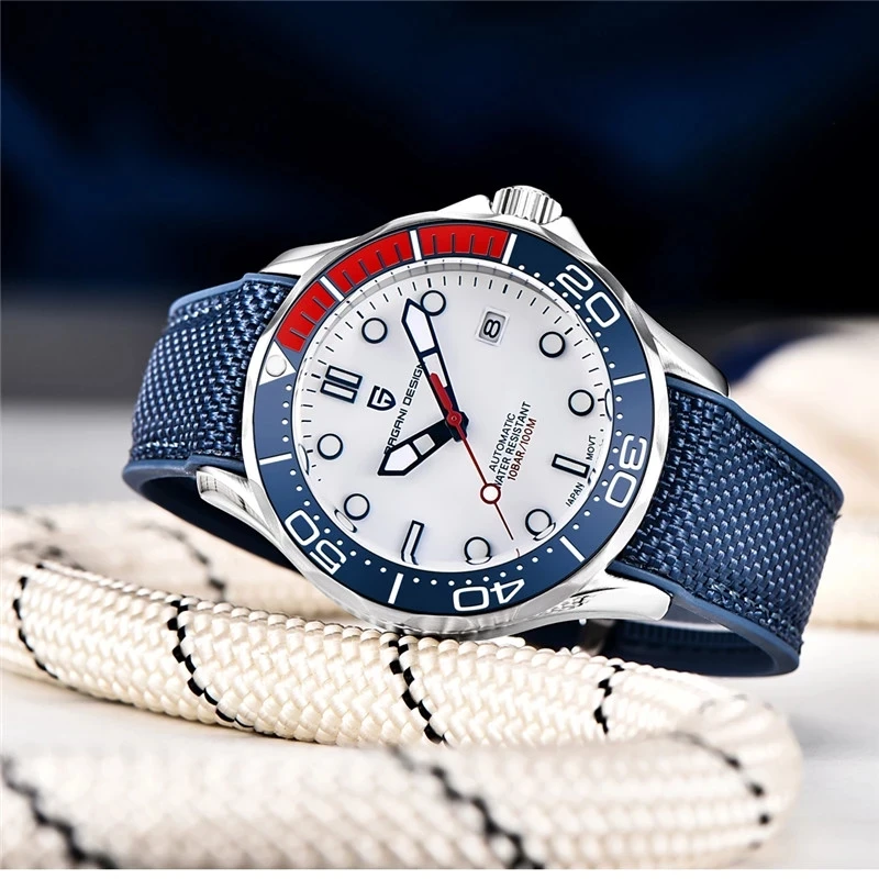 PAGANI DESIGN Men's Watch Automatic Luxury Brand Military Command Mechanical Men watch Japan NH35A Sports Waterproof Watch 007