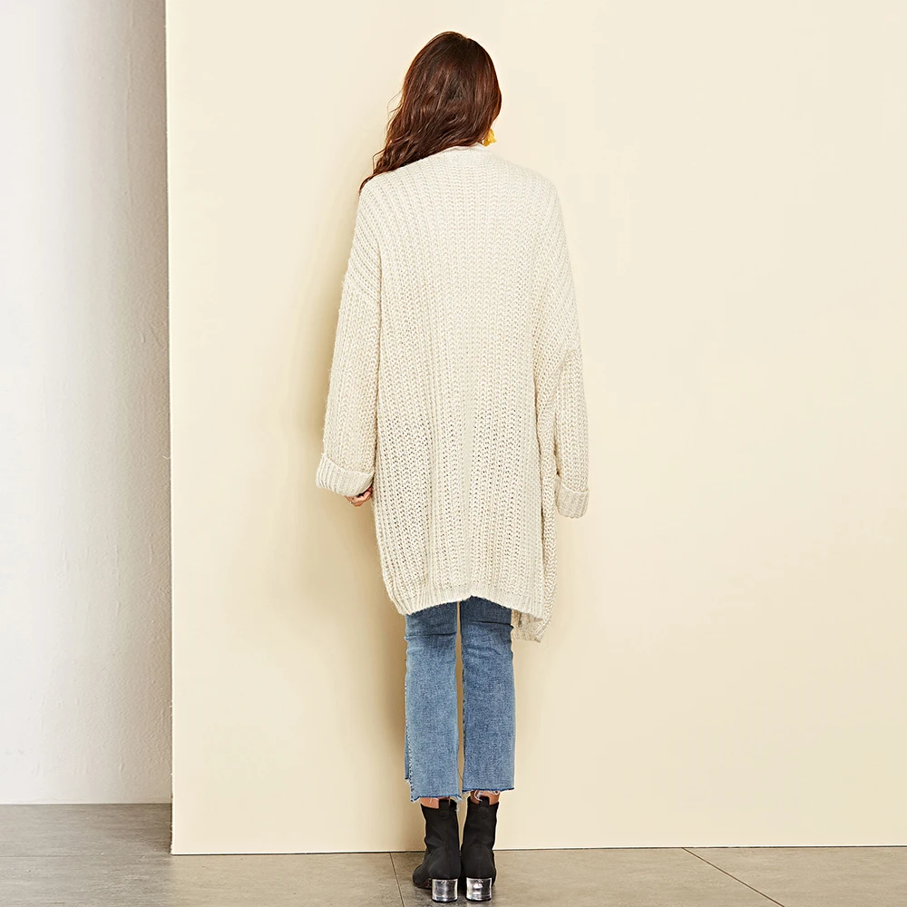 

New Arrival Special Offer Full 2019 Winter Mohair Long Cardigan Sweater Solid Color Coat Sweaters Clothes Women Womens