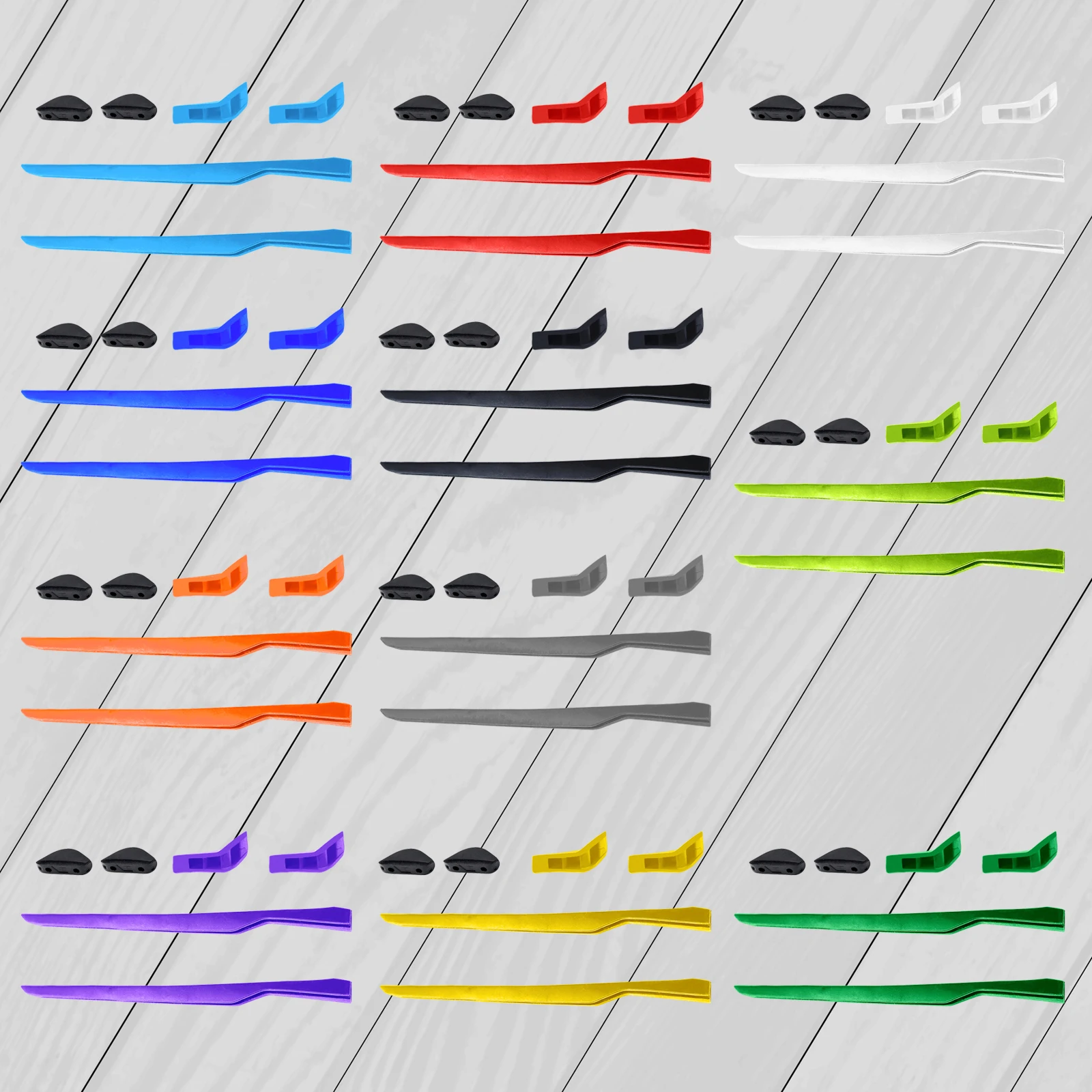 E.O.S Silicon Rubber Kit Replacement Ear Socks + Nose Pads Pieces for OAKLEY  Mainlink OO9264 57mm Frame Multi-Options - AliExpress