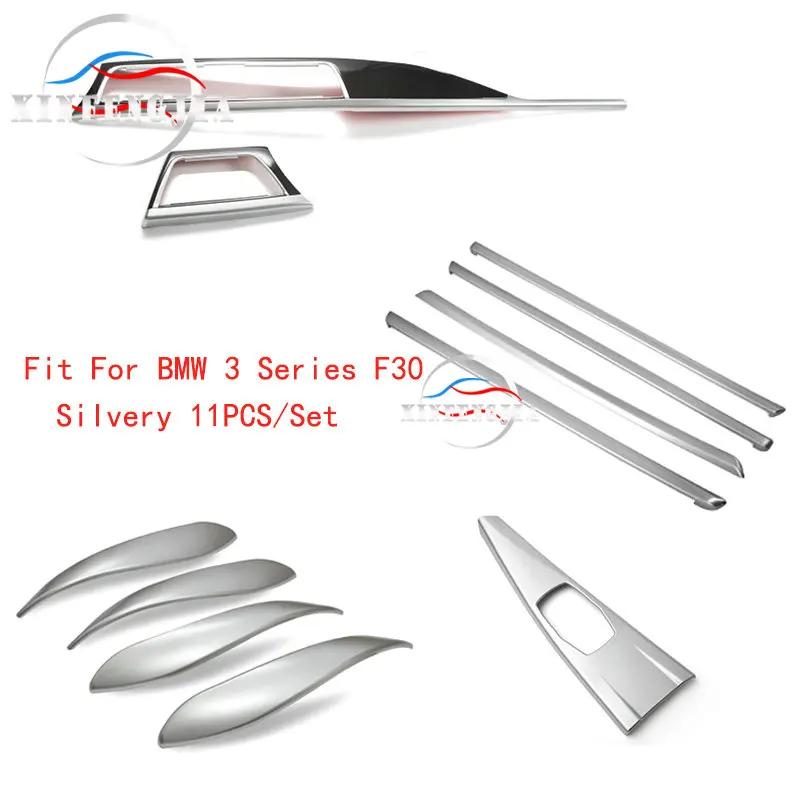 Для 3 4 серии 3GT F30 F34 13-18 внутренняя дверная ручка внутренняя дверная молдинги полоса центр Мультимедийные кнопки панель Крышка отделка