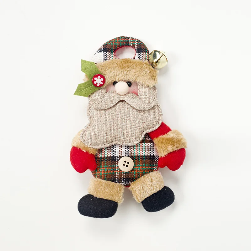 Santa claus E Подвески для рождественских украшений, игрушка для улицы, рождественская елка, подвесное украшение, Санта Клаус, снеговик, медведь, лось, кукла для домашнего декора, детский подарок - Цвет: Santa claus E