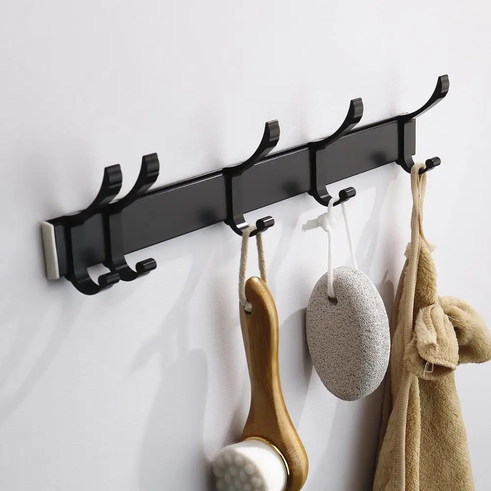 Adjustable Hook Mobile Storage Hook Racks Space Aluminum Robe Hook Bathroom Towel Clothes Hooks Kitchen Door Wall Towel Rack Kamar Mandi Kait Aliexpress