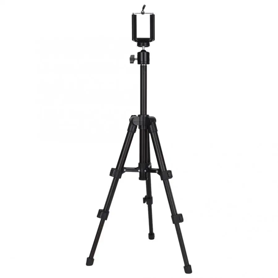 Black Portable Phone Tripod Stand Desktop Camera Ball Head Tripod Stand