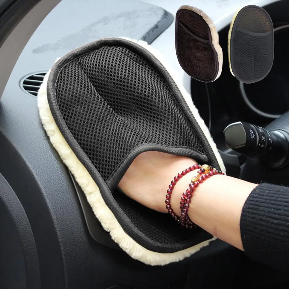 Автомобильный Стайлинг 15*24 см щетка для чистки автомобиля шерсть мягкие перчатки