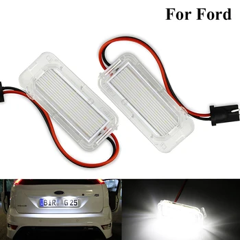 

12V Error Free Car LED Number License Plate Lights Tail light Lamp Car Accessorie for Ford Focus 3 Galaxy KUGA Fiesta C MAX