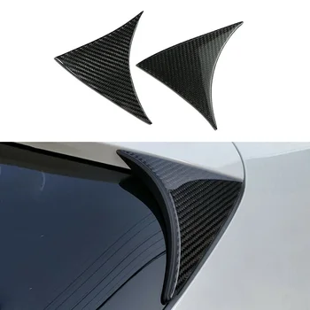 

New Arrival High Quality Carbon Fiber Rear Window Spoiler Wing Trim For Mazda 3 Axela Hatchback 2014-18