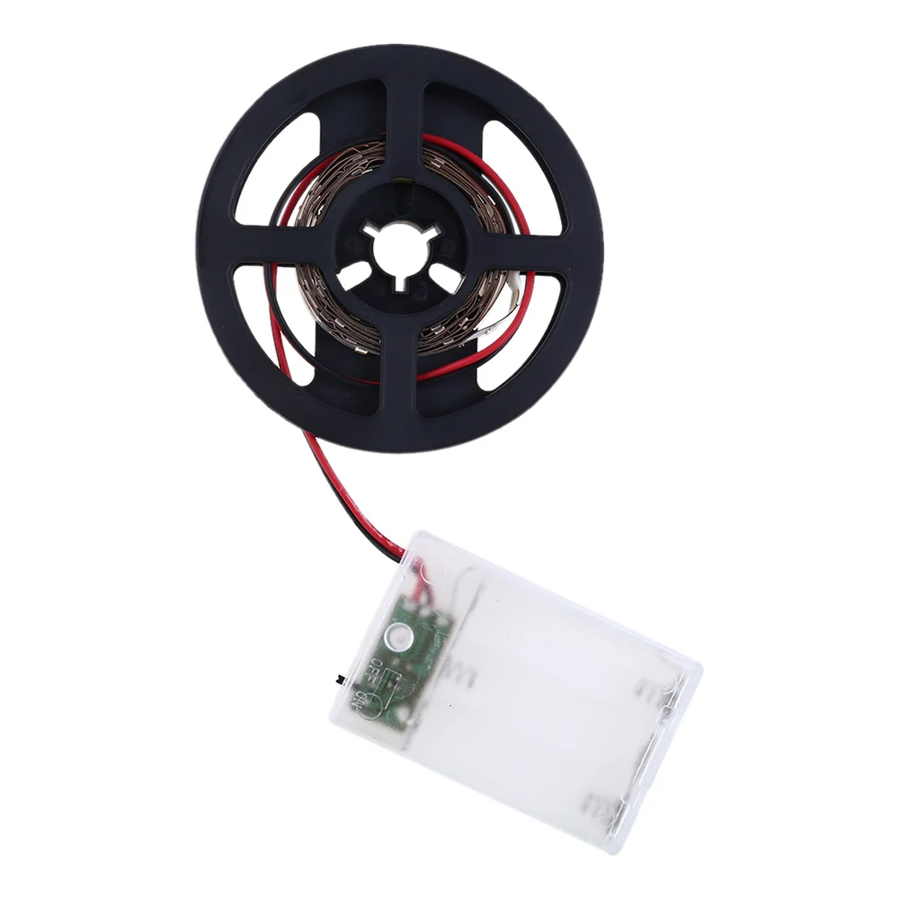 Светодиодный светильник 1 м 30 светодиодный s 2 м 60 светодиодный s 5050 SMD Светодиодная лента s DC4.5V теплый белый аккумулятор/USB работающий D40 - Цвет: Battery Power