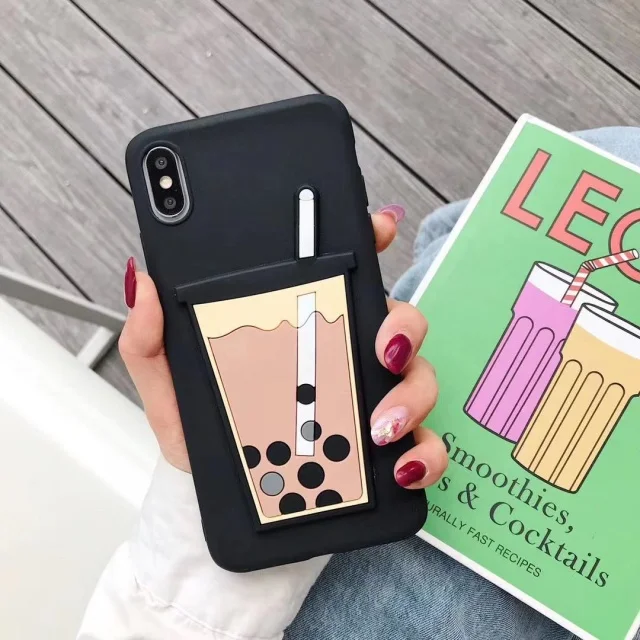 Забавный мягкий чехол Boba с жемчугом и молочным чаем 11 11pro apple X xs max, чехол для мобильного телефона iphone 8, 7 plus, 6s, 6, XR, все включено, силикон
