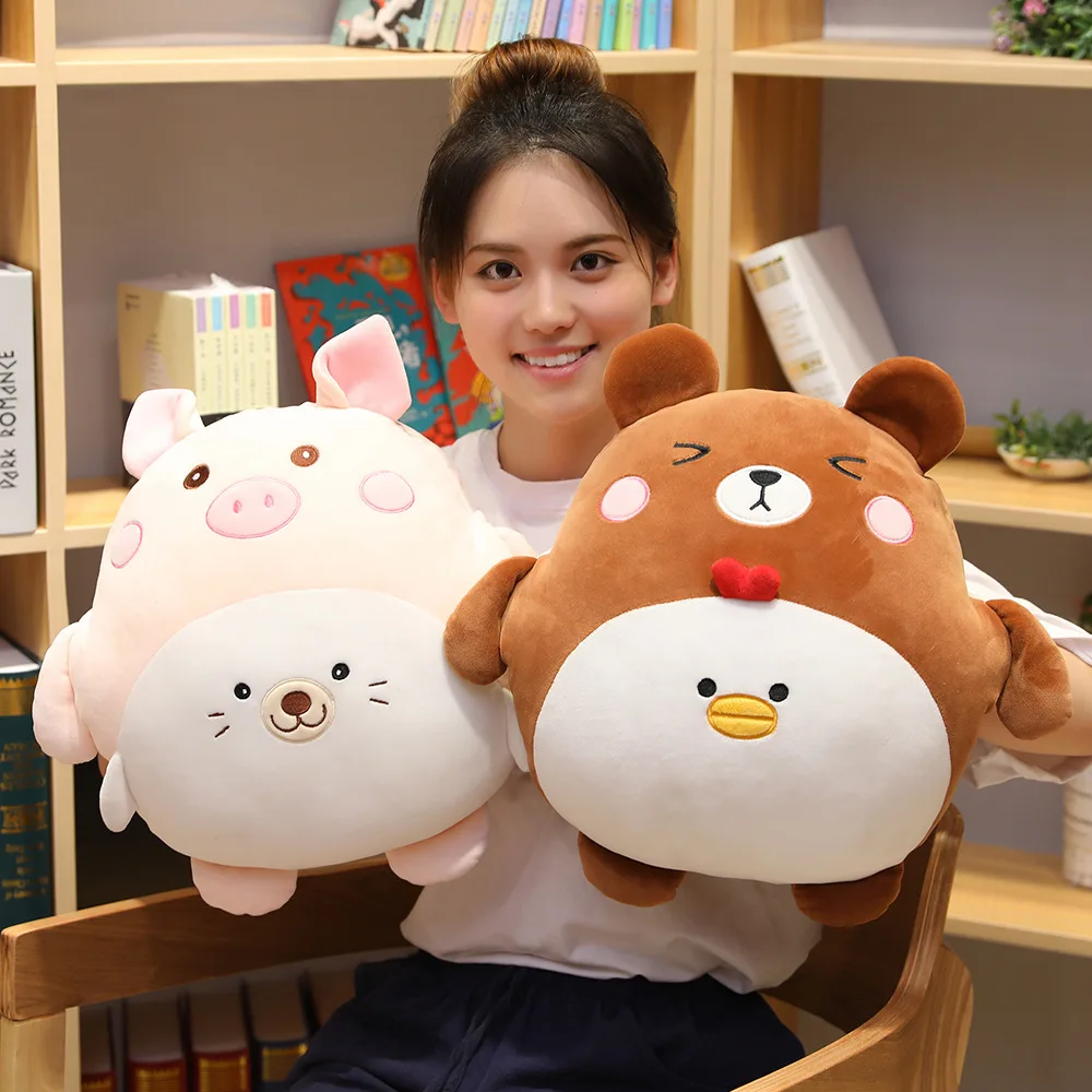 

Online Celebrity Multi-functional Animal Pillow And Blanket Three-in-One Airable Blanket Spring Summer Students Flannel Blanket