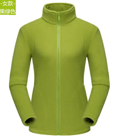 Мужская и женская уличная спортивная флисовая куртка зимние лыжные пальто с подогревом треккинговые походные куртки одежда SA-8 - Цвет: green womne