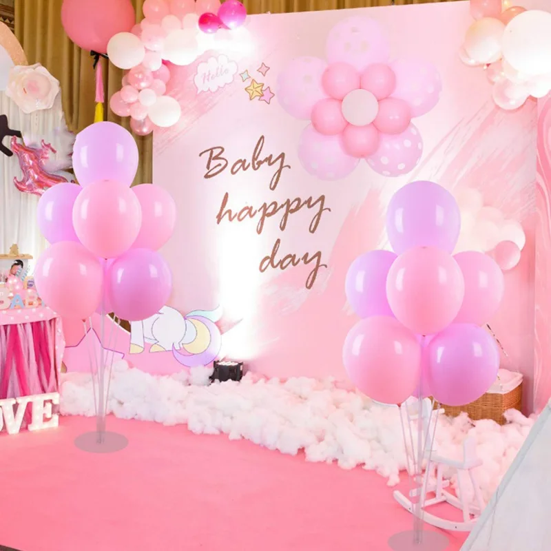  1Set Balloon Stand Balloon Holder Cup Base Party Ballons Colum Base For Birthday Wedding Decoration