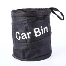 Foldable Bin Car Trash Garbage Rubbish Hanging Collapsible Waste Basket Bag