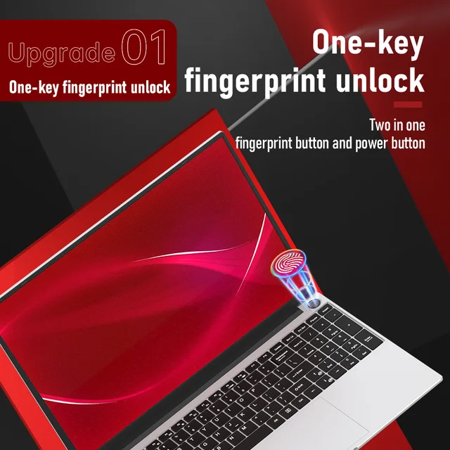 i7 Gaming Laptop 12GB 16GB RAM Laptops 15.6 Inch Intel Core i3 i5 laptop 512G 1T SSD Fingerprint Unlock Protable Computer 2