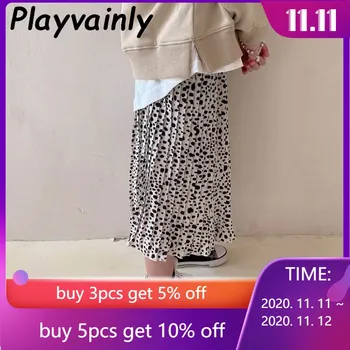 

Mommy and Daughter Skirts Chiffon Leopard Print Pleated Skirt Mommy and Daughter Matching Clothes E2036