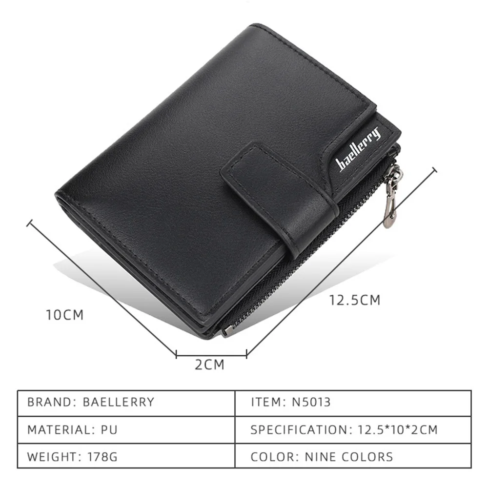 2024 New Women Wallets Name Customized Fashion Short PU Leather Quality Card Holder Classic Female Purse Zipper Wallet For Women 5