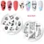 NICOLE DIARY Square Nail Stamping Plates Stainless Steel Flower Series Nail Art Stamp Stencil Printing Tool