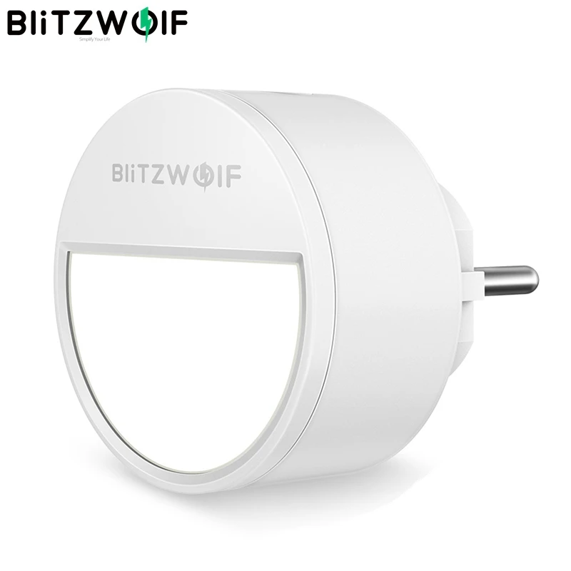 BlitzWolf BW LT10 Smart Night Light EU Plug 3 Modes 3000K Color Temperature 20 Lumens 120
