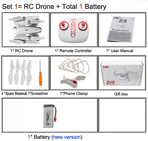 new version Syma Z3 Smart Foldable FPV RC Quadcopter Optical Flow Drone with HD Wifi Camera Real-time Altitude Hold Flow Hover remote control helicopter price RC Helicopters