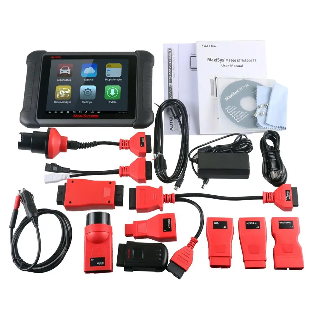 Cheap AUTEL MaxiSYS MS906BT Car Diagnostic Tool OBD2 Full system DPF ECU Coding Scanner Immobilizer ABS Special Tests Bluetooth DS708