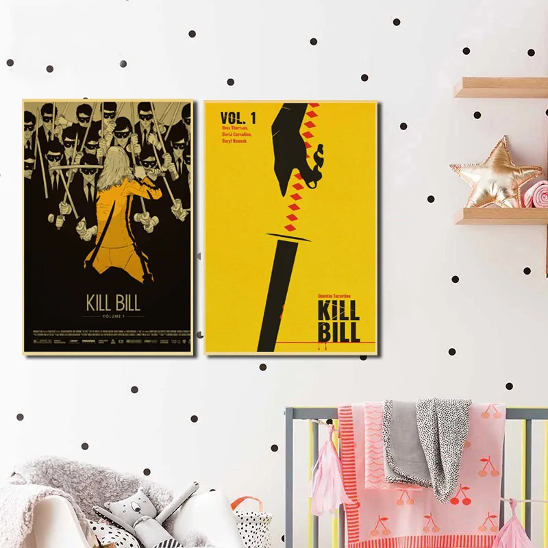 Kill Bill Vintage Nostalgic Posters Canvas Painting Print Office Bedroom Home Decor Modern Wall ...