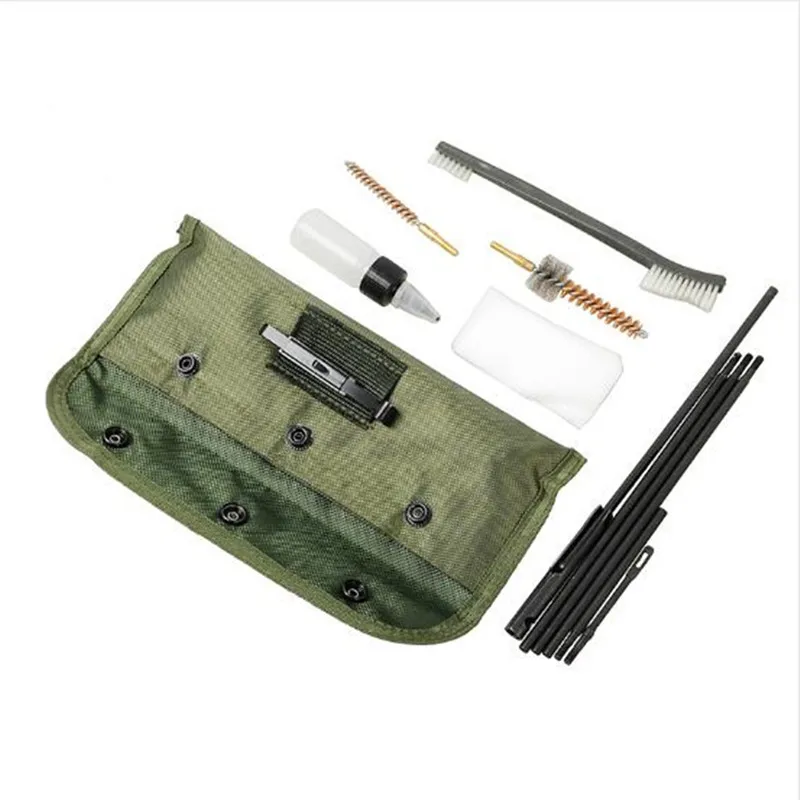

10 pcs Tactical Rifle Gun Cleaning Kit Set 22cal 5.56mm Cleaning Rod Nylon Brush Cleaner Clean Tools Outdoor Hunting Accessories