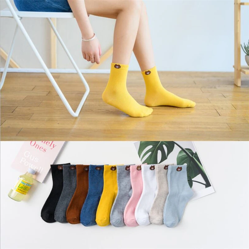 5 Pairs Cartoon Character Cute Short Socks Women Harajuku Cute Patterend Ankle Socks Hipster Skatebord Ankle Funny Socks Female