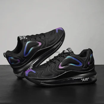 

YOUQIJIA Men Chunky Sneakers Lace-up Flat Casual Shoes with Platform Stylish Mixed Color Breathable Adult Male Tenis Footwear