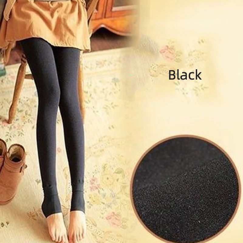 Black Tights Теплые женские колготки для холодной зимы, бархатные, плотные, цветные, хлопковые, бесшовные колготки, женские теплые колготки, подарки для женщин - Цвет: Black Tights