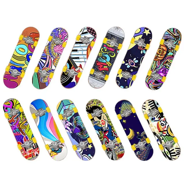 1 Set Plastic Mini Finger Skating Board Table Game Toy Kids Skateboard Children Finger Fingerboard Scooter Skate 2