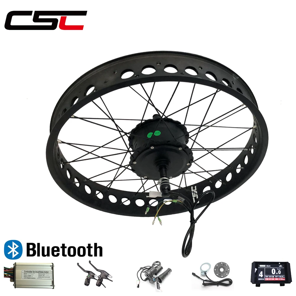 Ebike snow bike conversion kit 4 colors 36V 500W 20 24 26" 4.0 Tyre