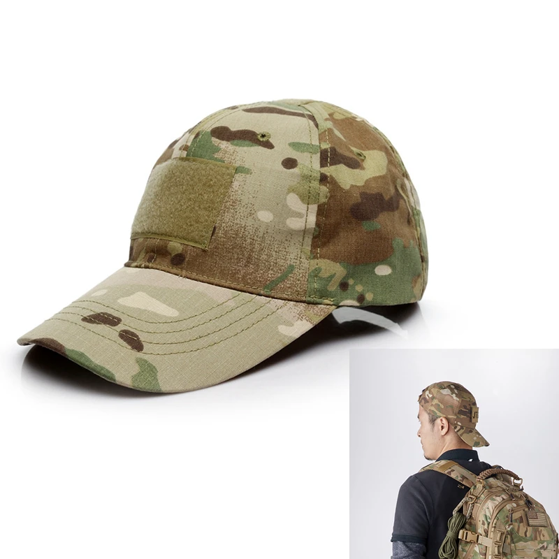 

Tactical Camouflage Baseball Cap Military Training Sun Protector Hat Outdoor Sports Velcro Adjustable Climbing Hunting Hat