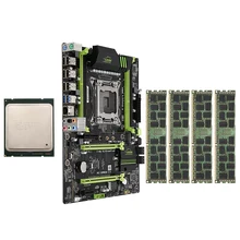 X79 LGA2011 материнская плата комбинированный набор с E5-2689 cpu 4X8GB 32GB DDR3 ram 4-Ch 1600Mhz REG ECC PCI-E NVME M.2 SSD слот