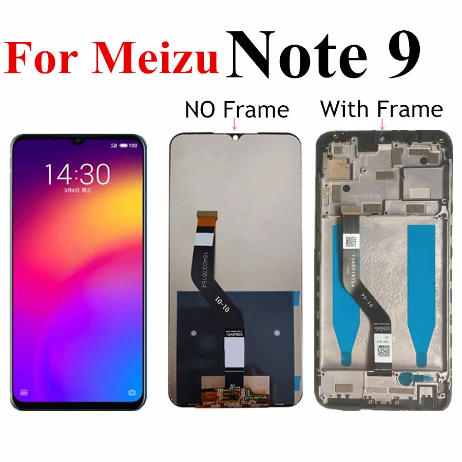 ЖК дисплей для Meizu Note 9 сенсорный экран дигитайзер сенсорное стекло полная сборка