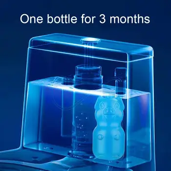 

Cute Pig Shape Automatic Blue Bubble Flush Stain Remover Detergent Magic Flush Bottled Helper Bathroom Toilet Cleaning Cleanser