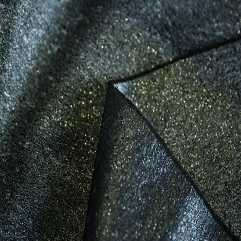 

Fashion black Jacquard Ambilight Blended fabric Suit dress sewing patch textiles diy polyester tissu cloth fabric C886