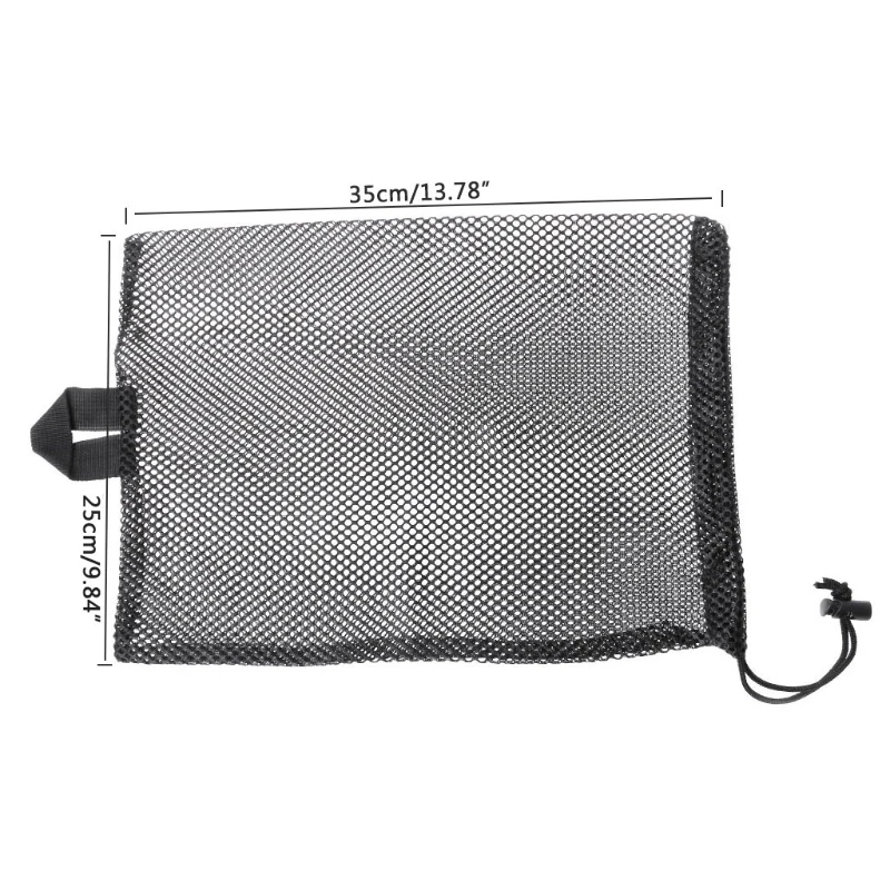 Diving Storage Bag Diving Mesh Bag Quick Dry Swim Dive Net Bag Drawstring Type Water Sport Snorkel Flippers Storage Swimming pool Dive Net Bag