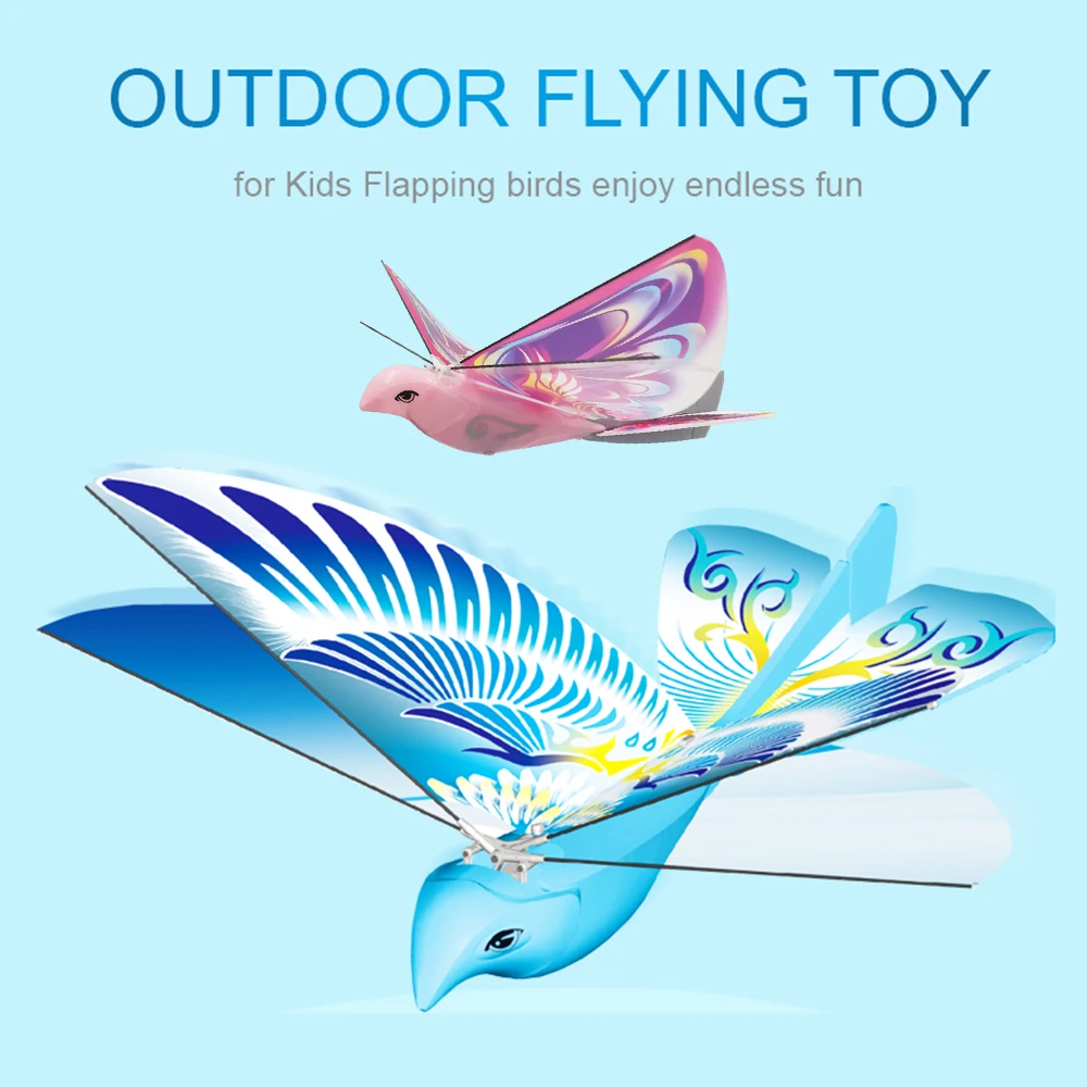 LX-128 электронная птица самолетающая птица ручной бросок летающая игрушка Рождественский подарок для детей