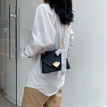 

Mini Bow Shoulder Bags for Women Chain Belt Flap Ladies ToteFemale Luxury Handbags 2019 New Fashion Crossbody Messenger Bag