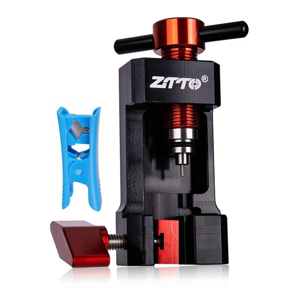 cheap Bike Bicycle Tubing Connector Olive Head Hose Cutter Installation Tool Needle Press Tool Fittings Riding Accessories