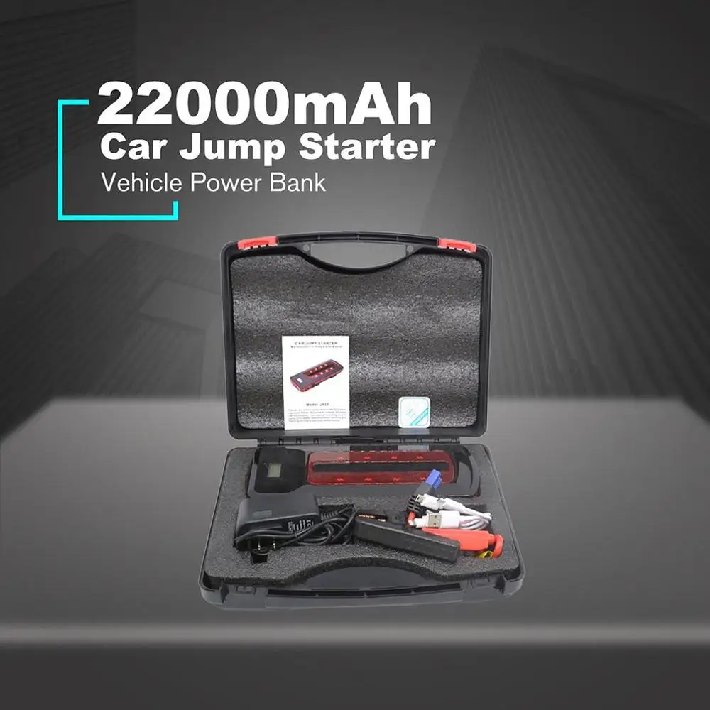 

Car Jump Starter Portable Starting Device Lighter 4USB 22000mAh Car Starter 600A Portable Car Starter Lighter