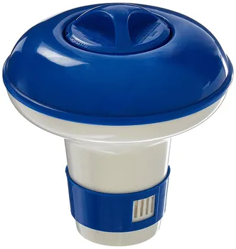 

5 inch Deluxe Large Floating Swimming Pool Chlorine Dispenser Town Floating Chlorine And Bromine Tabs Dispenser With Thermometer