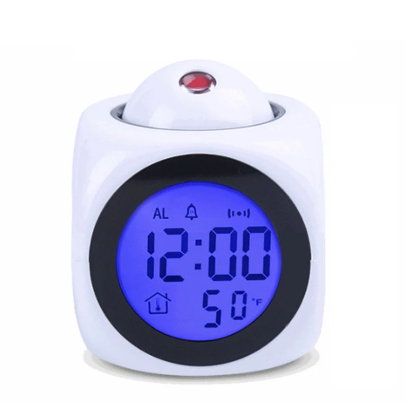 table clock alarm clock digital clock for home projection clock time