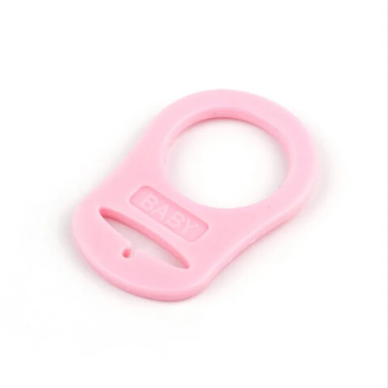 5Pcs/pack Adapter For MAM Rings Chupeta Pacifier Clips New Multi Colors Silicone Baby Dummy Pacifier Holder Clip - Цвет: C17 pink