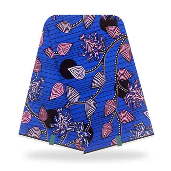 

veritable Nigerian African Wax Print Fabrics 100% cotton african Fabric Ankara Style wax Fabrics 6 yards for wedding dress