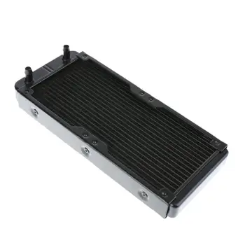 

240mm 18 Tubes Aluminum Computer Water Cooling Radiator Heat Sink Part Exchanging CPU Heat Sink for Laptop Desktop Computer