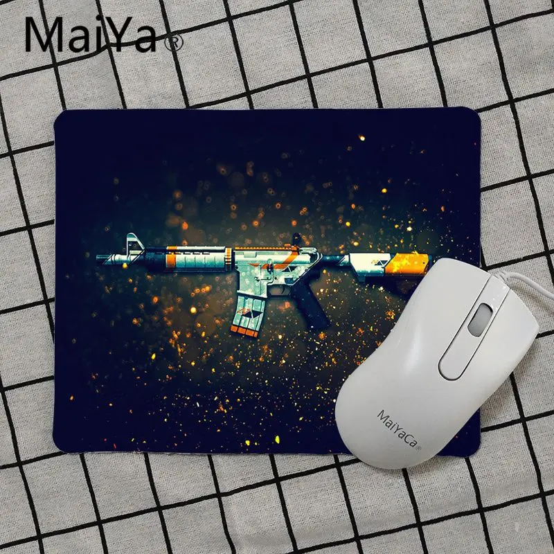 No Lock Edge18x22cm Maiya высокое качество счетчик Strike пистолеты cgso коврик для мыши геймерская игра коврики Лидер продаж подставка под руку мышь - Цвет: No Lock Edge18x22cm