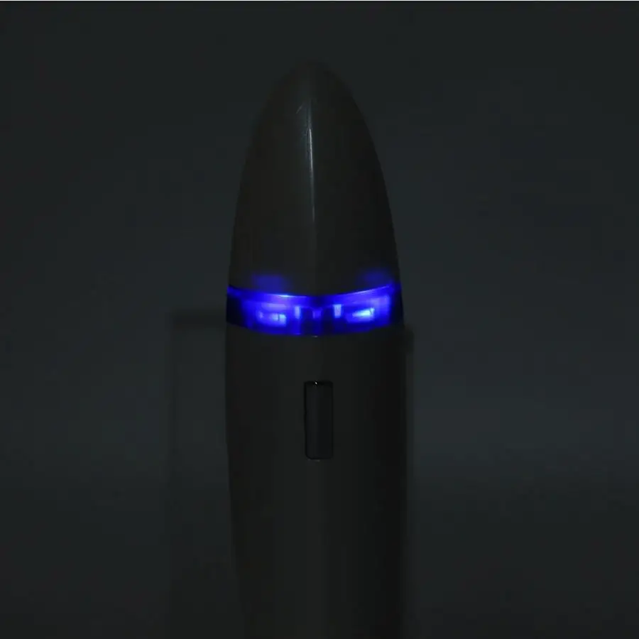 New Photon Inoic Ultrasonic Hot Compress Beauty Machine Face Massager Skin Care Silver L